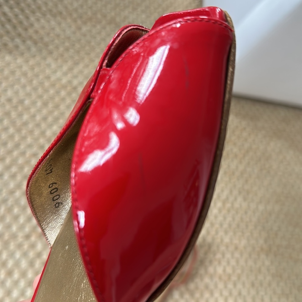 Prada Red Patent Flats 10/10.5 - Picture 10 of 11